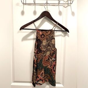 Glamour | Strappy Floral Camisole Halter Top